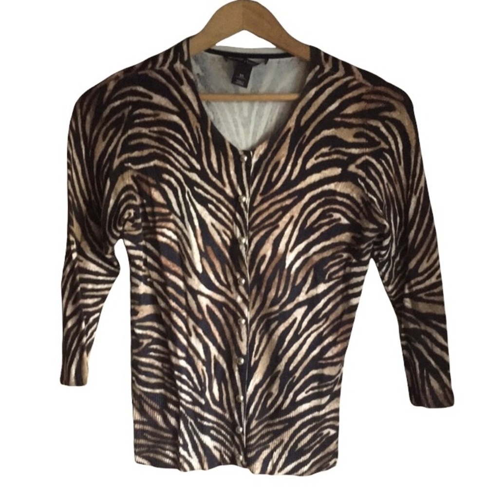 WHBM | Tiger Print Cardigan 🐅